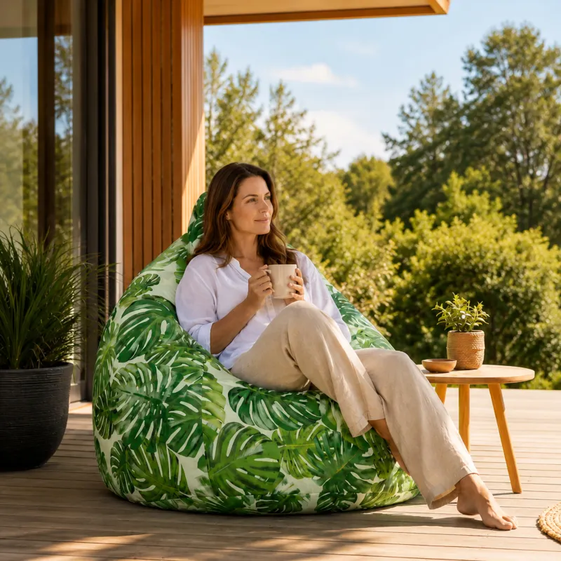 Fotoliu Puf XXL pentru adulți Gigant - Outdoor Pro exterior Impermeabil – vedere 35