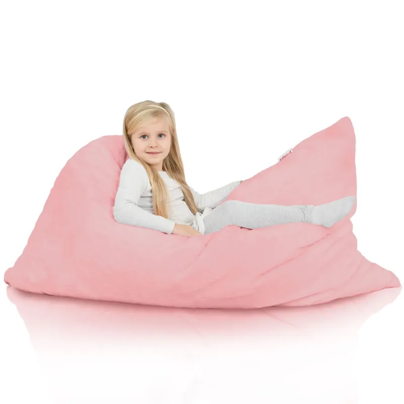 Pernă Puf de Podea Gigant XL pentru copii - Blană Artificială Yeti – vedere 10