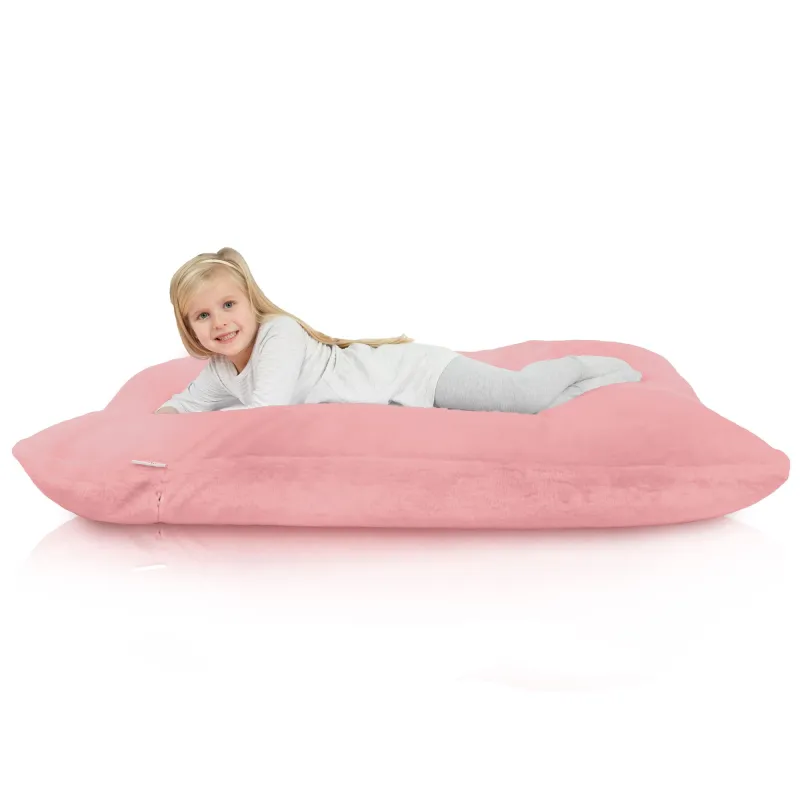 Pernă Puf de Podea Gigant XL pentru copii - Blană Artificială Yeti – vedere 11