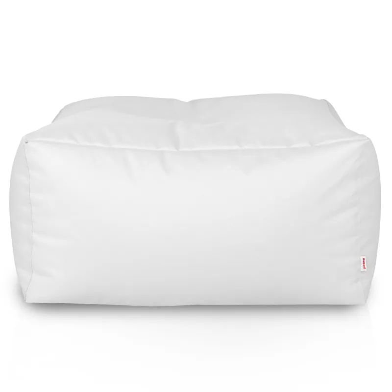 Taburet alb elegant pentru decor modern în aer liber