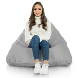Fotoliu Puf relaxare de podea XL Bermuda - Blană Artificială Yeti – vedere 4