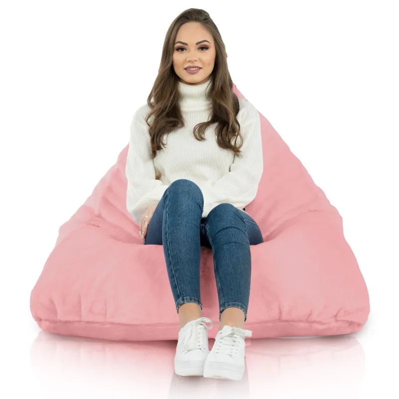 Fotoliu Puf relaxare de podea XL Bermuda - Blană Artificială Yeti – vedere 9