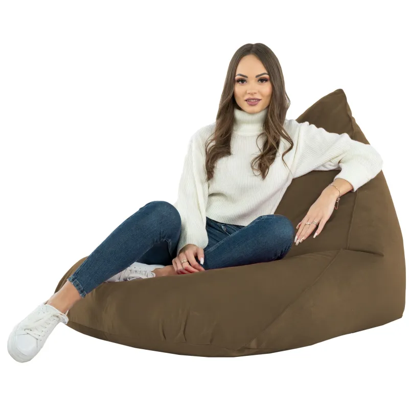 Fotoliu Puf relaxare de podea XL Bermuda - Catifea Soft – vedere 35