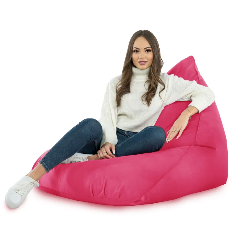 Fotoliu Puf relaxare de podea XL Bermuda - Catifea Soft – vedere 23