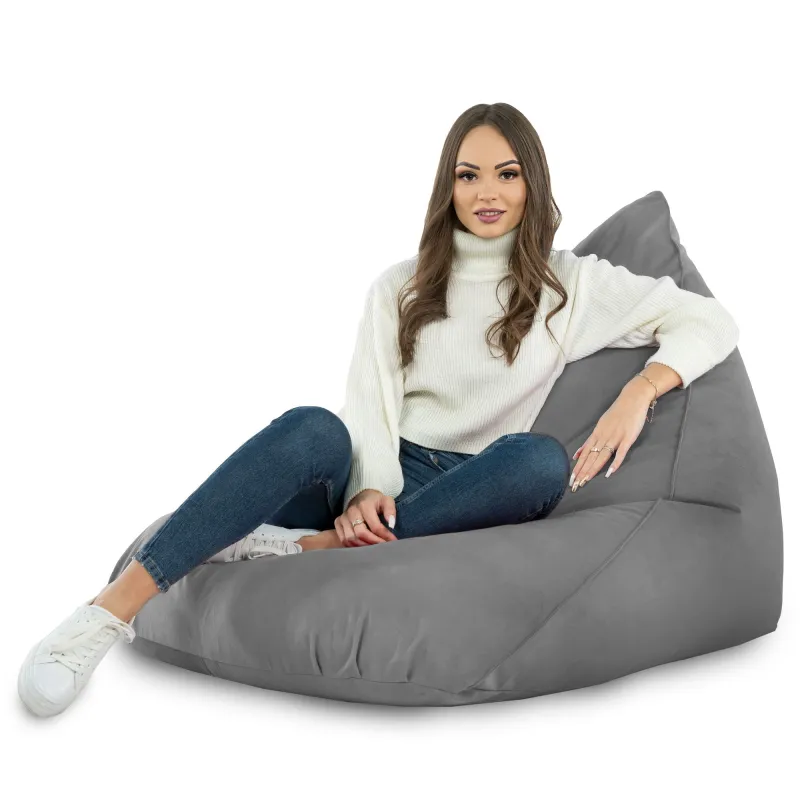 Fotoliu Puf relaxare de podea XL Bermuda - Catifea Soft – vedere 26