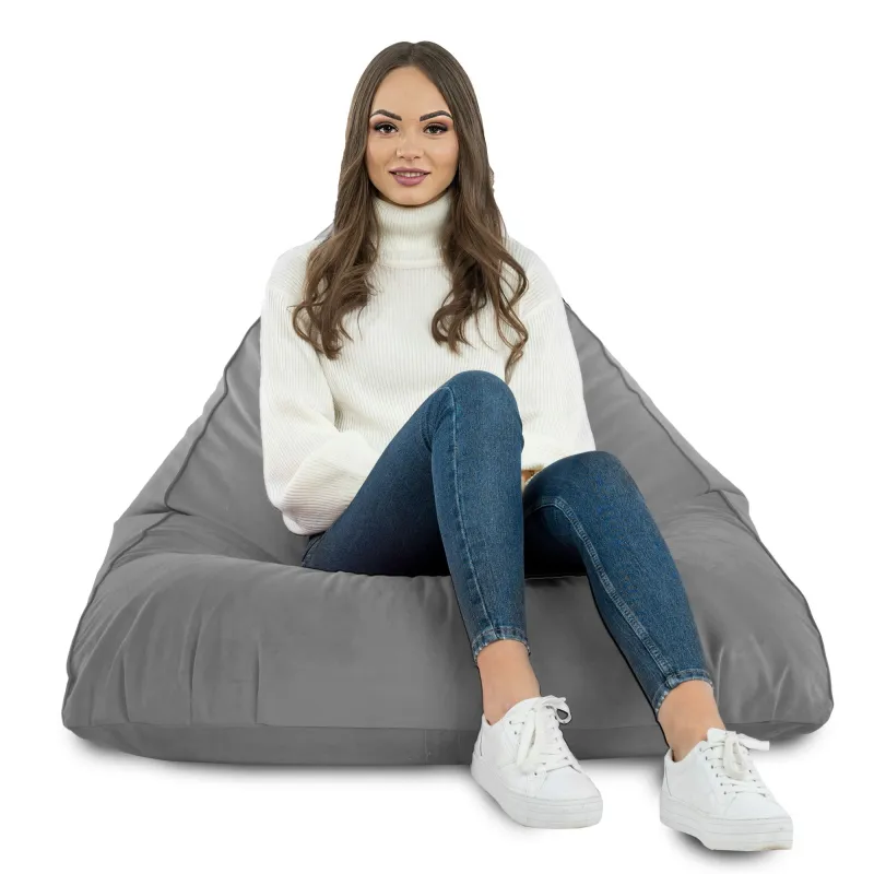 Fotoliu Puf relaxare de podea XL Bermuda - Catifea Soft – vedere 50