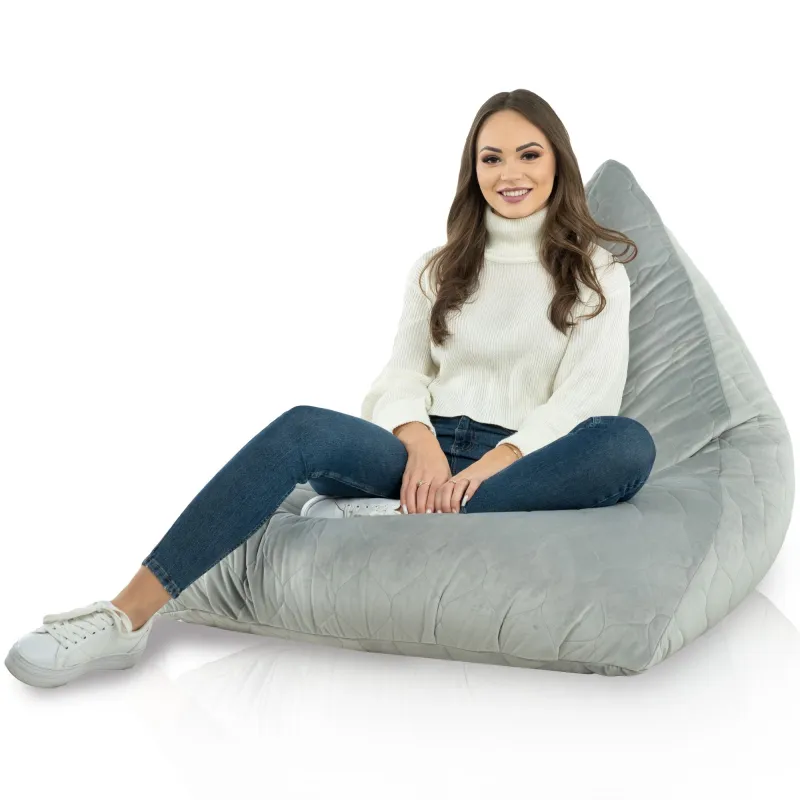 Fotoliu Puf relaxare de podea XL Bermuda - Catifea Soft – vedere 56
