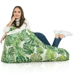 Fotoliu Puf relaxare de podea XL Bermuda - Material Imprimeu Premium – vedere 72