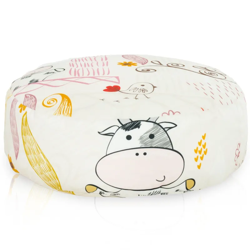 Puf Taburet Suport Picioare Rotund - Material Imprimeu Premium – vedere 34