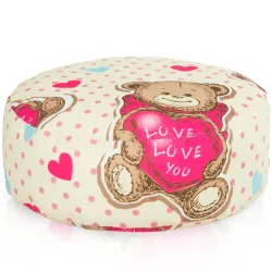 Puf Taburet Suport Picioare Rotund - Material Imprimeu Premium