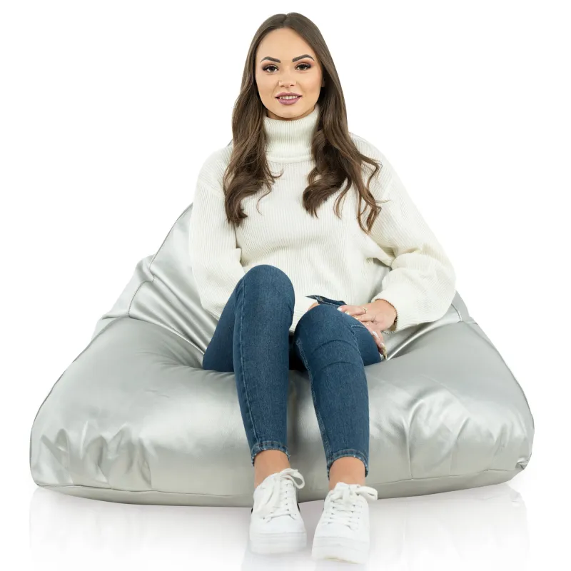 Fotoliu Puf relaxare de podea XL Bermuda - Piele Ecologică – vedere 8