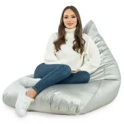 Fotoliu Puf relaxare de podea XL Bermuda - Piele Ecologică – vedere 7
