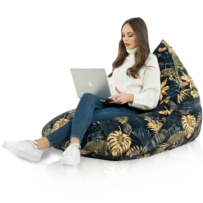 Fotoliu Puf relaxare de podea XL Bermuda - Material Imprimeu Premium – vedere 52