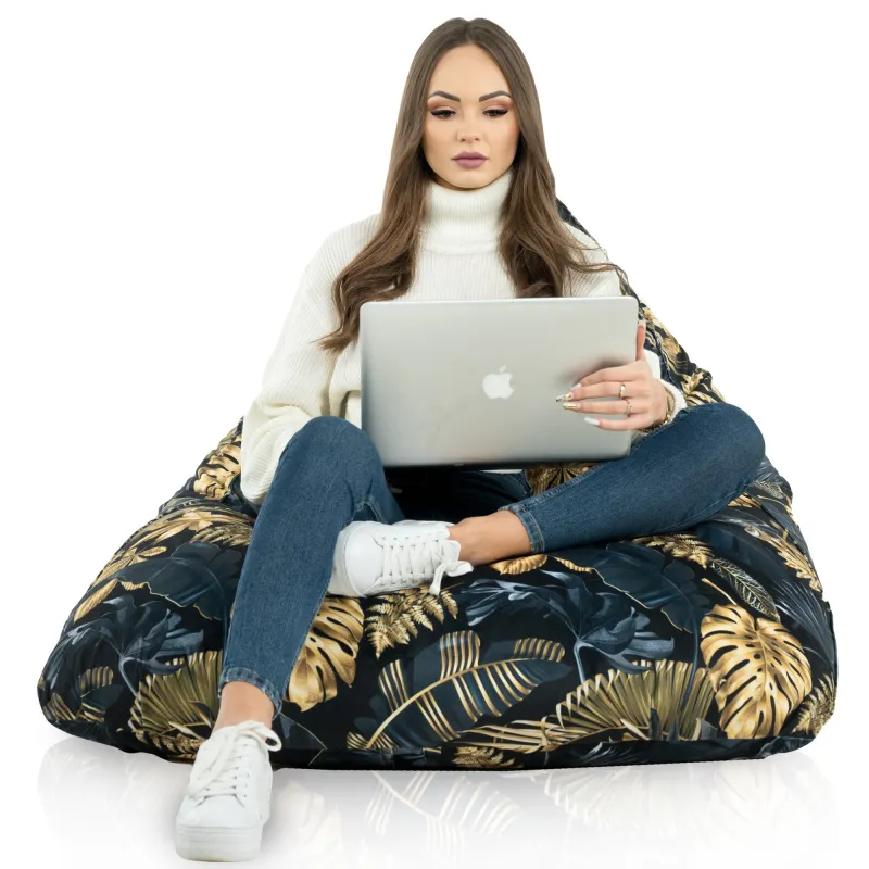 Fotoliu Puf relaxare de podea XL Bermuda - Material Imprimeu Premium – vedere 84