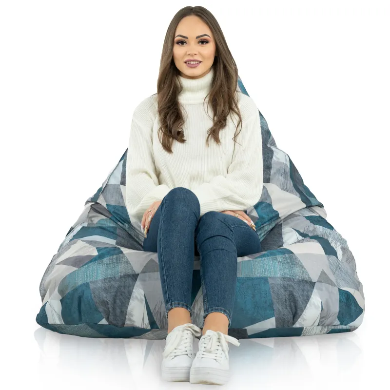 Fotoliu Puf relaxare de podea XL Bermuda - Material Imprimeu Premium – vedere 71