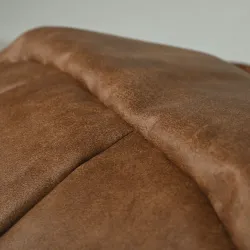 Puff Sillón cu brațe rotunde - Piele Naturală Premium – vedere 4