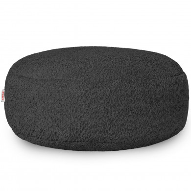 Negru taburet bouclé