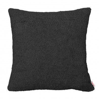 Negru bouclé perne pătrate