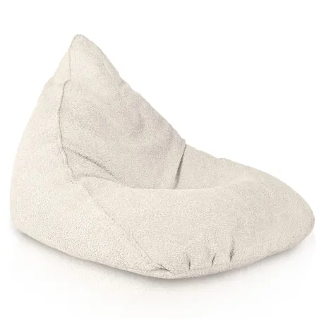 Fotoliu puf Bermuda XL Bouclé cu textură moale, perfect pentru interioare elegante