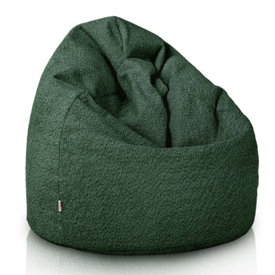 Verde inchis fotoliu puf para bouclé