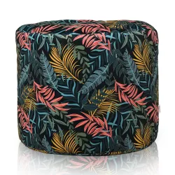 Puf Rotund Cilindru - Material Imprimeu Premium