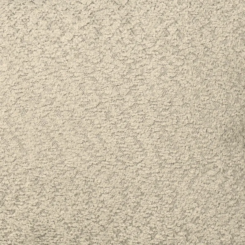 Material moale boucle intr-un puf cilindru bej elegant