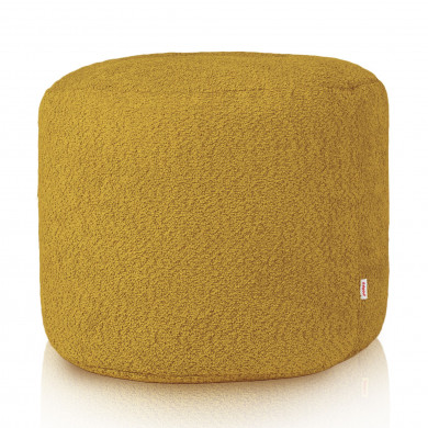 Pouf Mustar cilindro boucle