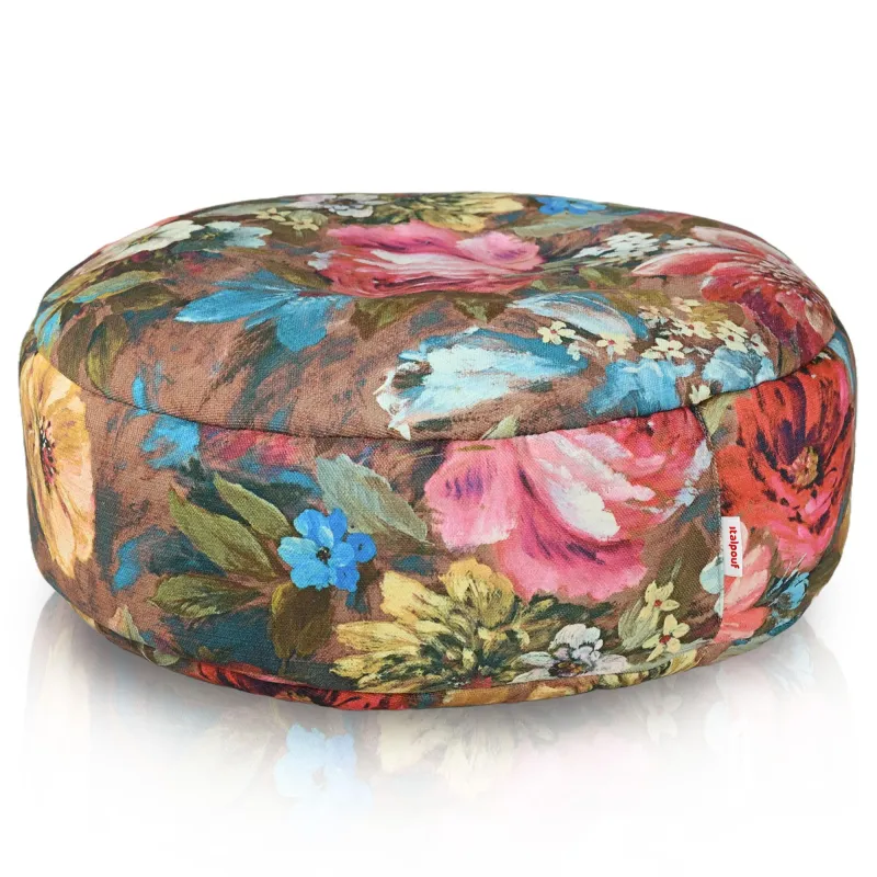 Puf Taburet Suport Picioare Rotund - Material Imprimeu Premium – vedere 7