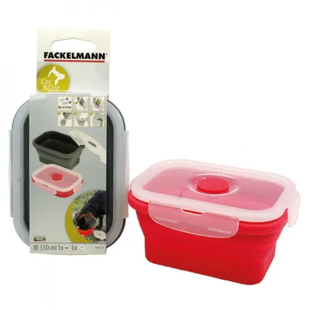 Castron pentru câini pătrat 350ml din material durabil, accesorii pentru animale de companie
