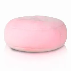 Puf Taburet Suport Picioare Rotund - Blană Artificială Yeti