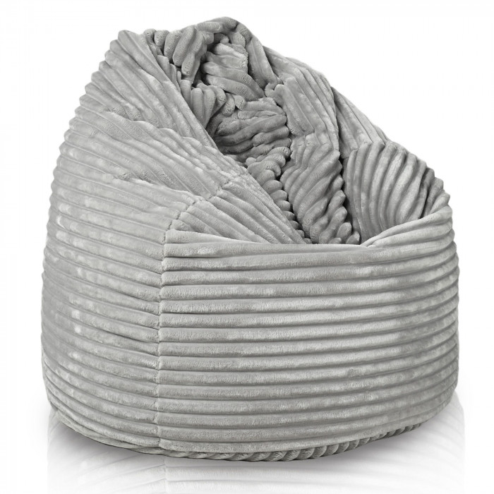 Gri deschis fotoliu puf para xl stripe