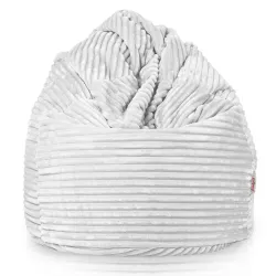 Fotoliu Puf XXL pentru adulți Gigant - Catifea Raiată Stripe – vedere 2