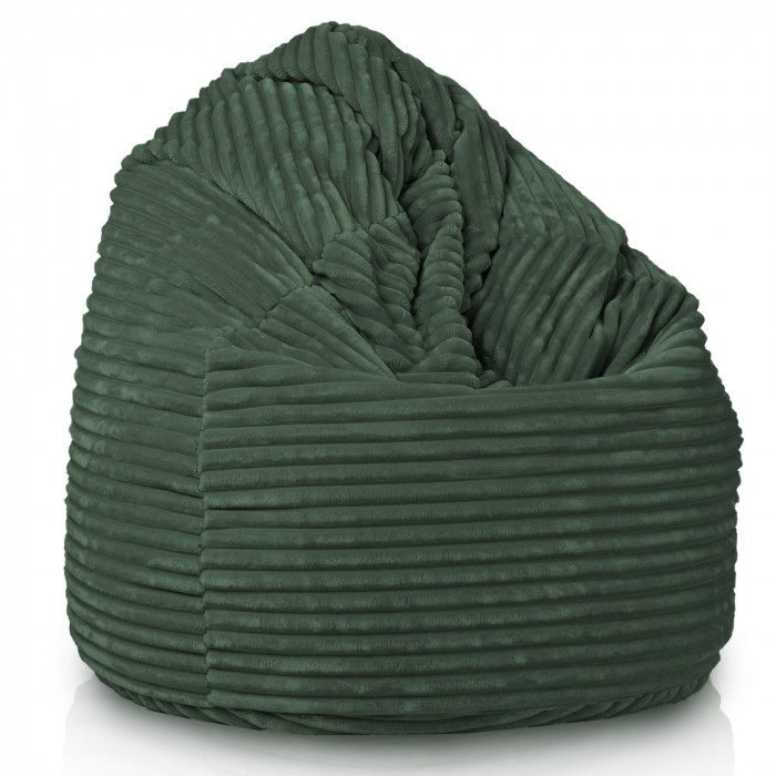 Verde închis fotoliu puf para xxl stripe