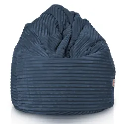 Fotoliu Puf XXL pentru adulți Gigant - Catifea Raiată Stripe – vedere 2