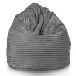 Fotoliu Puf XXL pentru adulți Gigant - Catifea Raiată Stripe – vedere 2