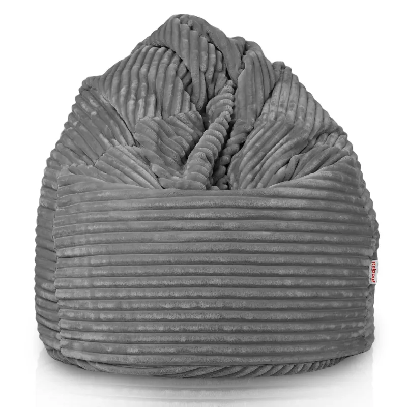Fotoliu Puf XXL pentru adulți Gigant - Catifea Raiată Stripe – vedere 2