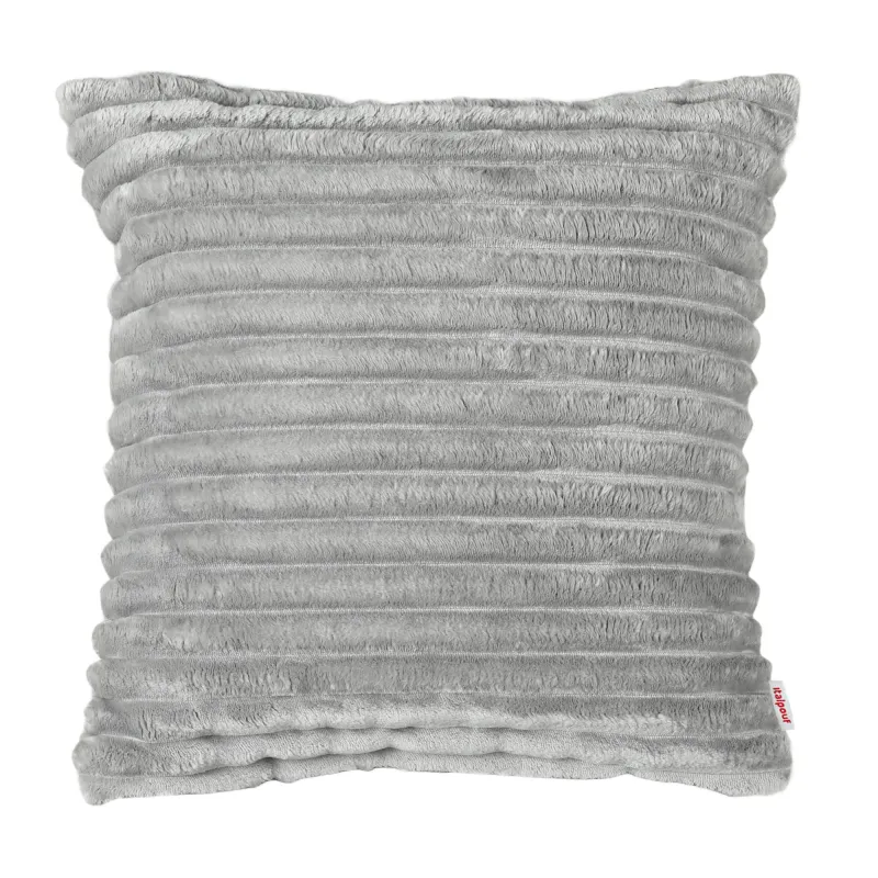 Pernă decorativă pătrată 45x45 cm -Catifea Raiată Stripe