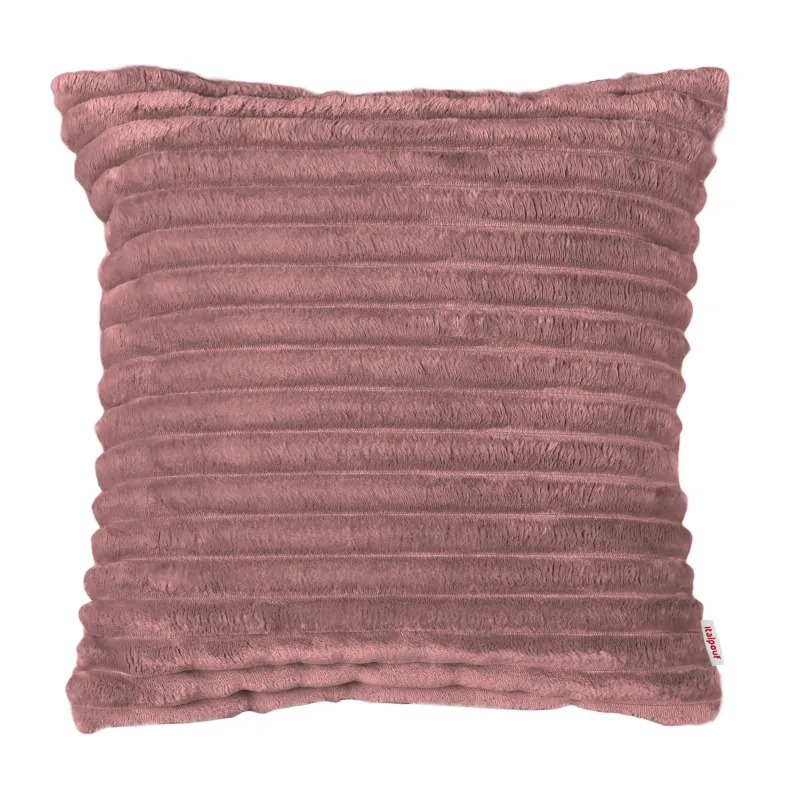 Pernă decorativă pătrată 45x45 cm -Catifea Raiată Stripe