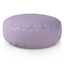 Puf Taburet Suport Picioare Rotund - Piele Ecologică