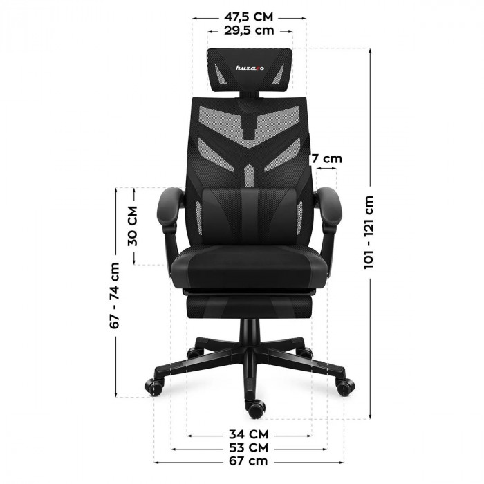 Dimensiuni ale Huzaro Combat 5.0 Black