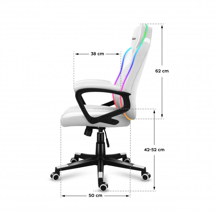 Dimensiunile scaunului Huzaro Force 2.5 Carbon RGB