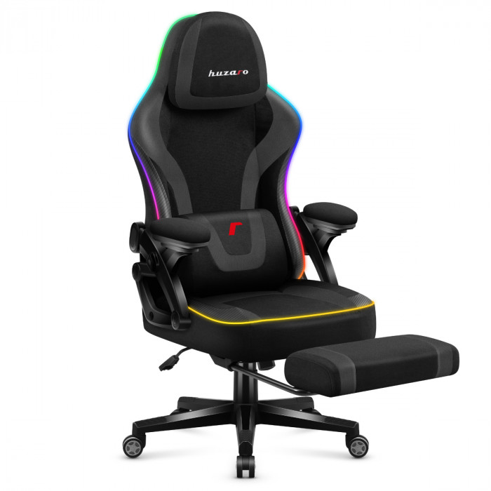 Scaun de gaming Huzaro Force 4.6 Black RGB Smart