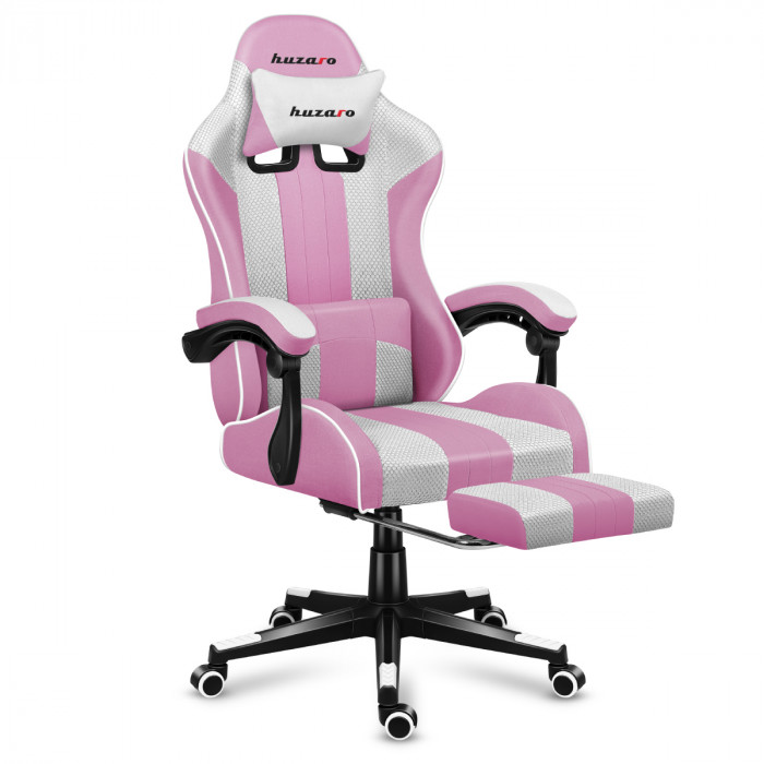 Scaunul de gaming Huzaro Force 4.7 Pink Mesh