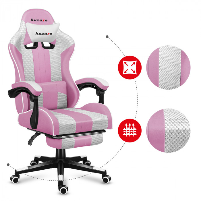 Pernă pentru mușchii gâtului pentru scaunul Huzaro Force 4.7 Pink Mesh