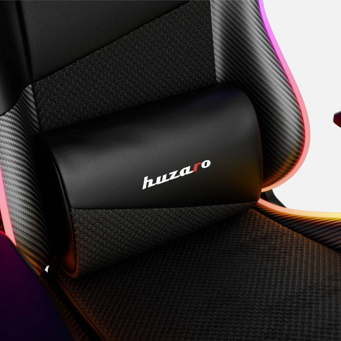 Huzaro Force 6.2 Black RGB scaun de gaming pernă lombară