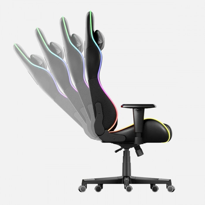 Funcția SoftFlex Huzaro Force 6.2 Black RGB gamer chair