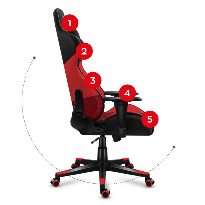 Scaunul ergonomic pentru jocuri Force 6.2