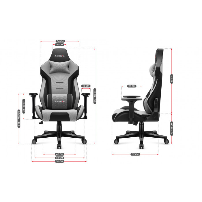 Dimensiunile scaunului Huzaro Force 7.6