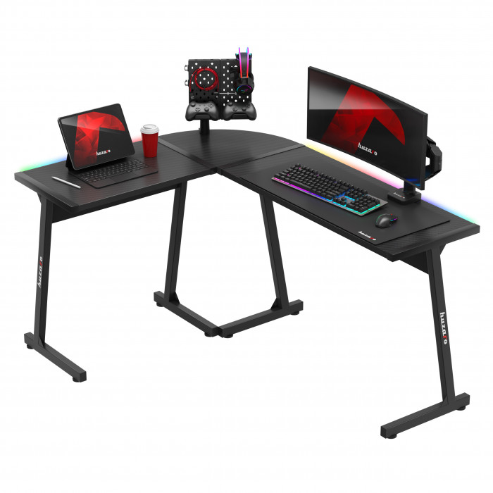 HUZARO HERO 6.0 negru RGB Smart Gaming Desk