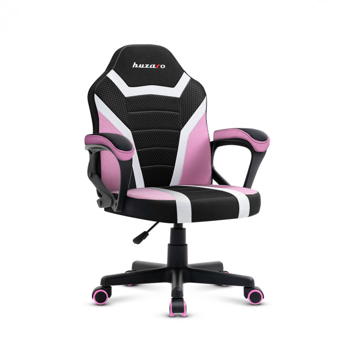 Scaun de gaming pentru copii HUZARO RANGER 1.0 Pink Mesh